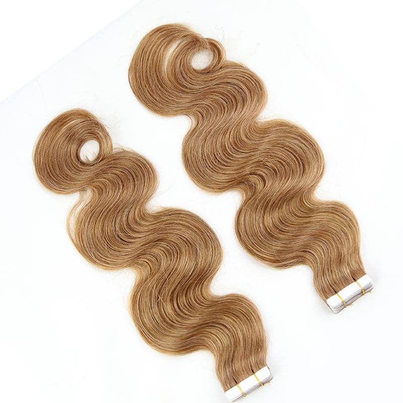 body wave tape in hair for black girls