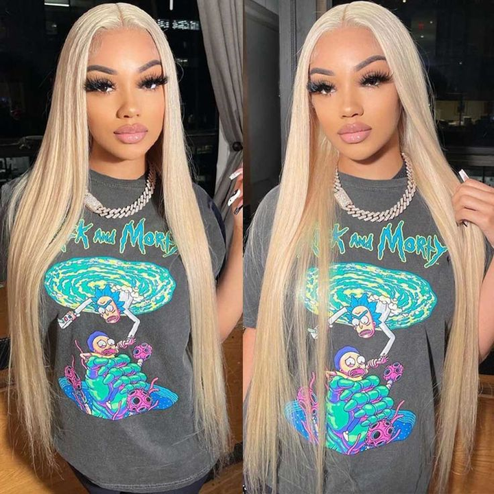 200 % – 300 % Dichte 26–30 #613 Blond 13 x 4 Lace Front Perücke LTBBB-5