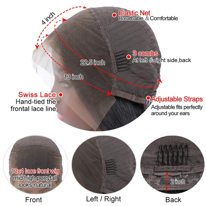 Offre spéciale perruque Body Wave 13x4 Lace Front 18"-20" BBB-2