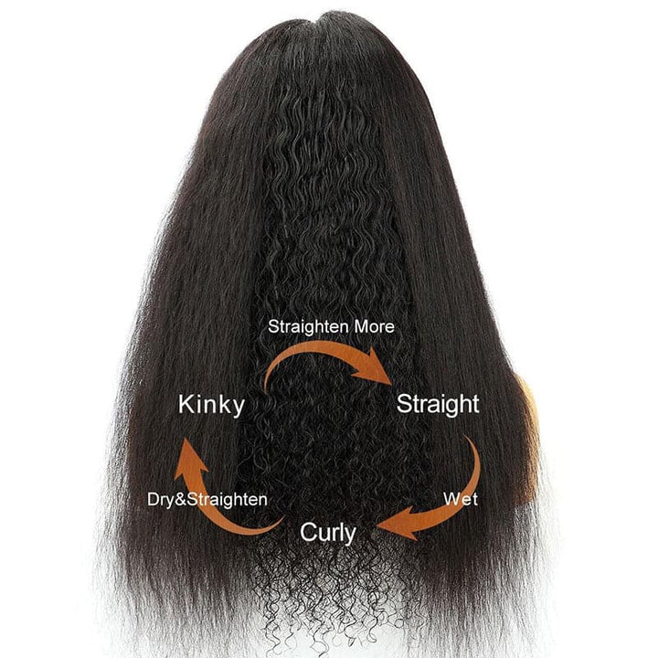 3 In 1 Wig Undetectable Clear Lace Melt Skin 13x6 Lace Front Wig HD3IN1