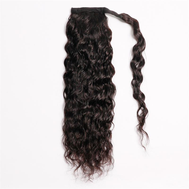 Queue de cheval ondulée en cheveux humains brésiliens