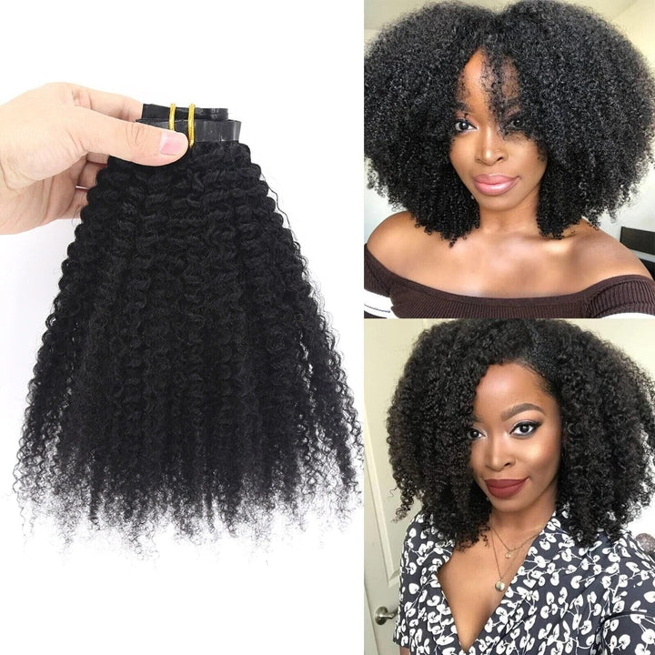 curly human hair clip in extensions
