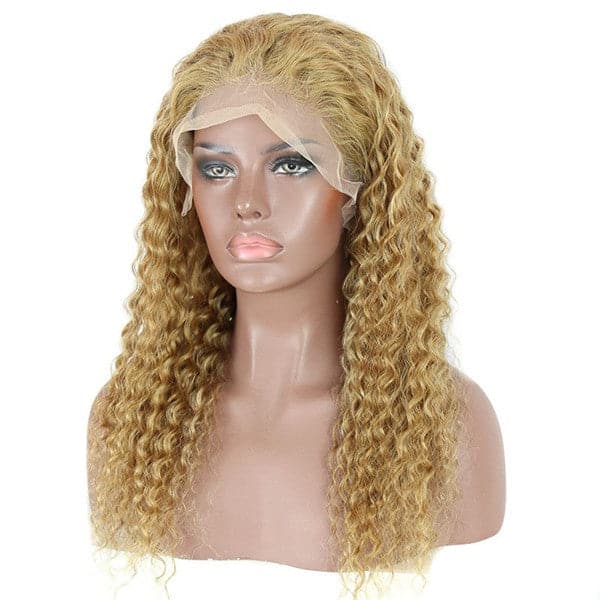 13x6 HD lace front curly blonde wig