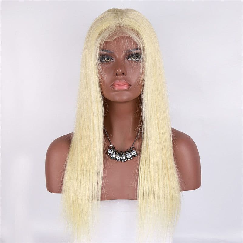 #613 Blonde Glatte 13x4 Lace Front Perücke PBT-J