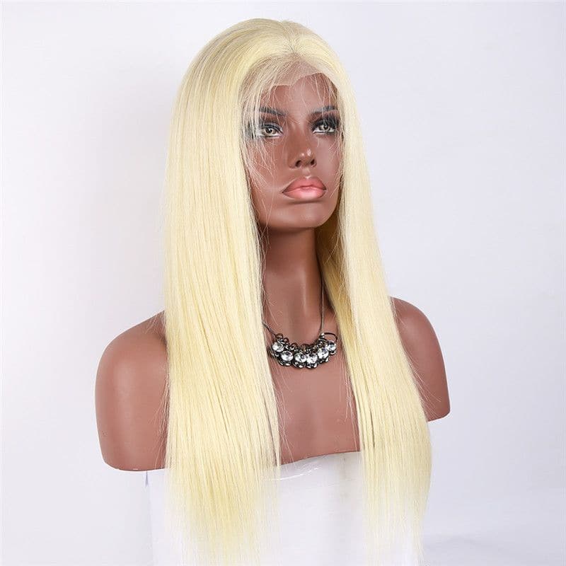 #613 Blonde Glatte 13x4 Lace Front Perücke PBT-J