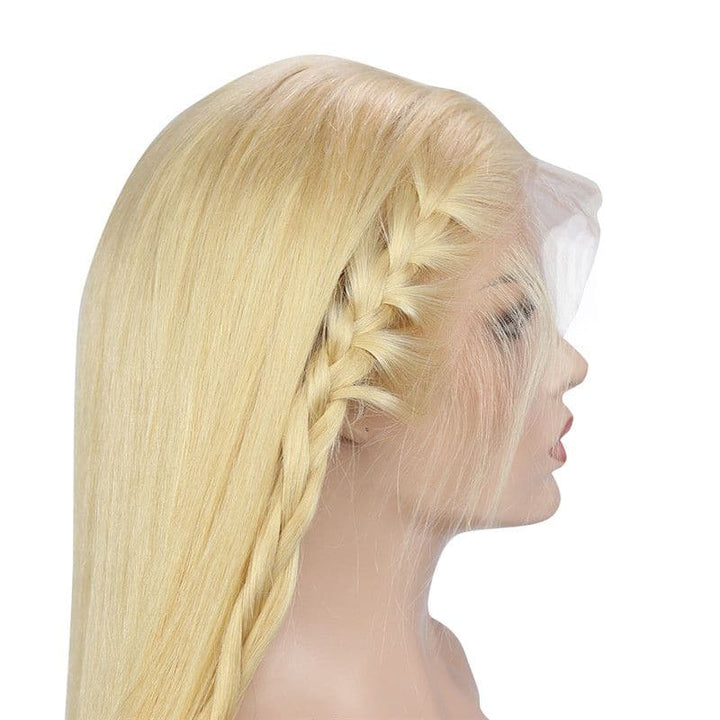 200 % Dichte #613 Blonde glatte 13x4 Lace Front Perücke 20MBBST#613