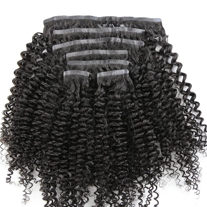 kinky curly clip in hair extensions