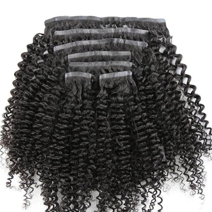 kinky curly clip in hair extensions