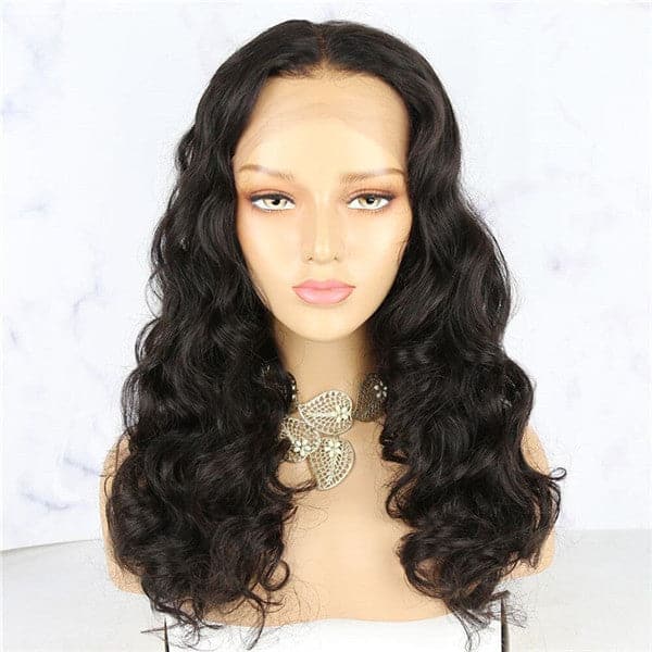 Perruque frontale en dentelle transparente HD ondulée/bouclée 13x6 BCBB07