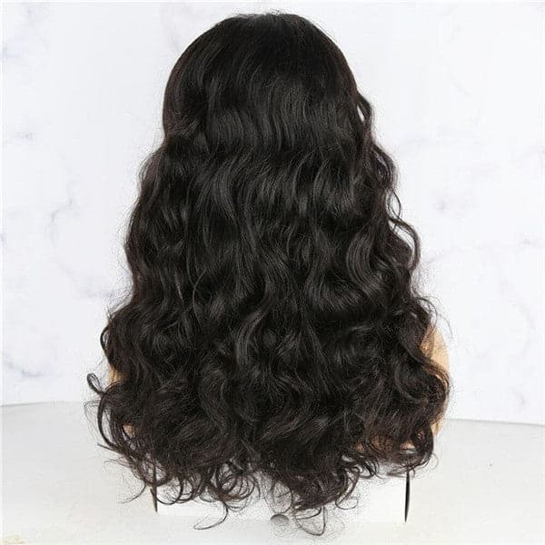 Perruque frontale en dentelle transparente HD ondulée/bouclée 13x6 BCBB07