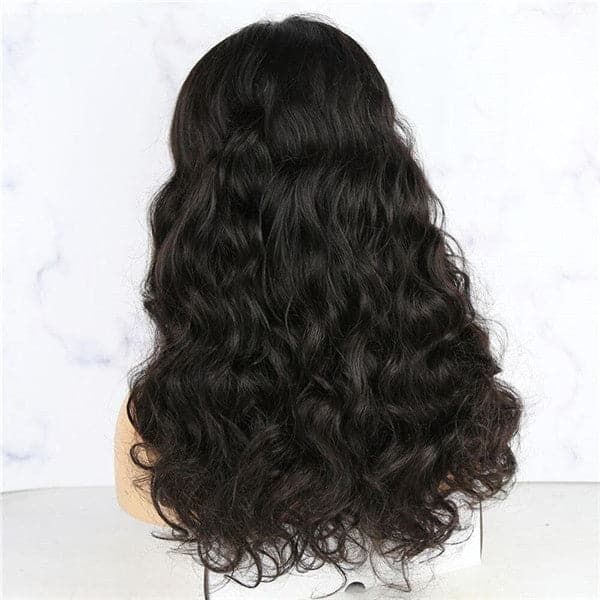 Perruque frontale en dentelle transparente HD ondulée/bouclée 13x6 BCBB07
