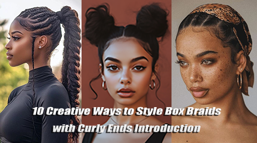 10 ways to style box braids