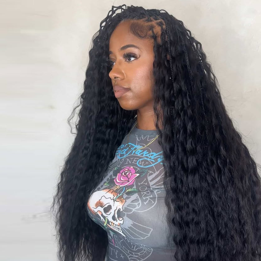 Waterfall Locs: How to Add Human Hair Curls, Choose Length, and Create Layers