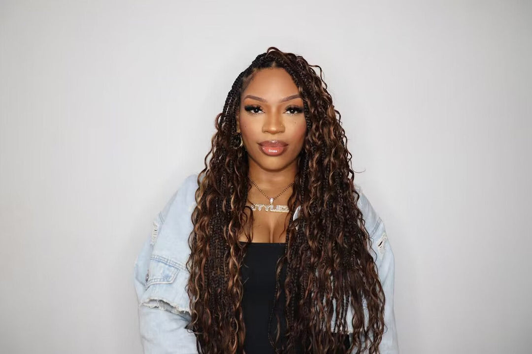 4/27/30 Crochet Human Hair: Brown-Blonde Blend, Curl Patterns, and Skin-Tone Matching