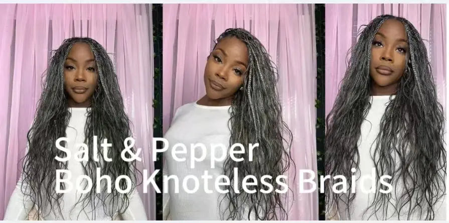 Eayon Salt & Pepper Bulk Human Hair for Braiding: The Perfect Blend of Style and Nature Eayonhair