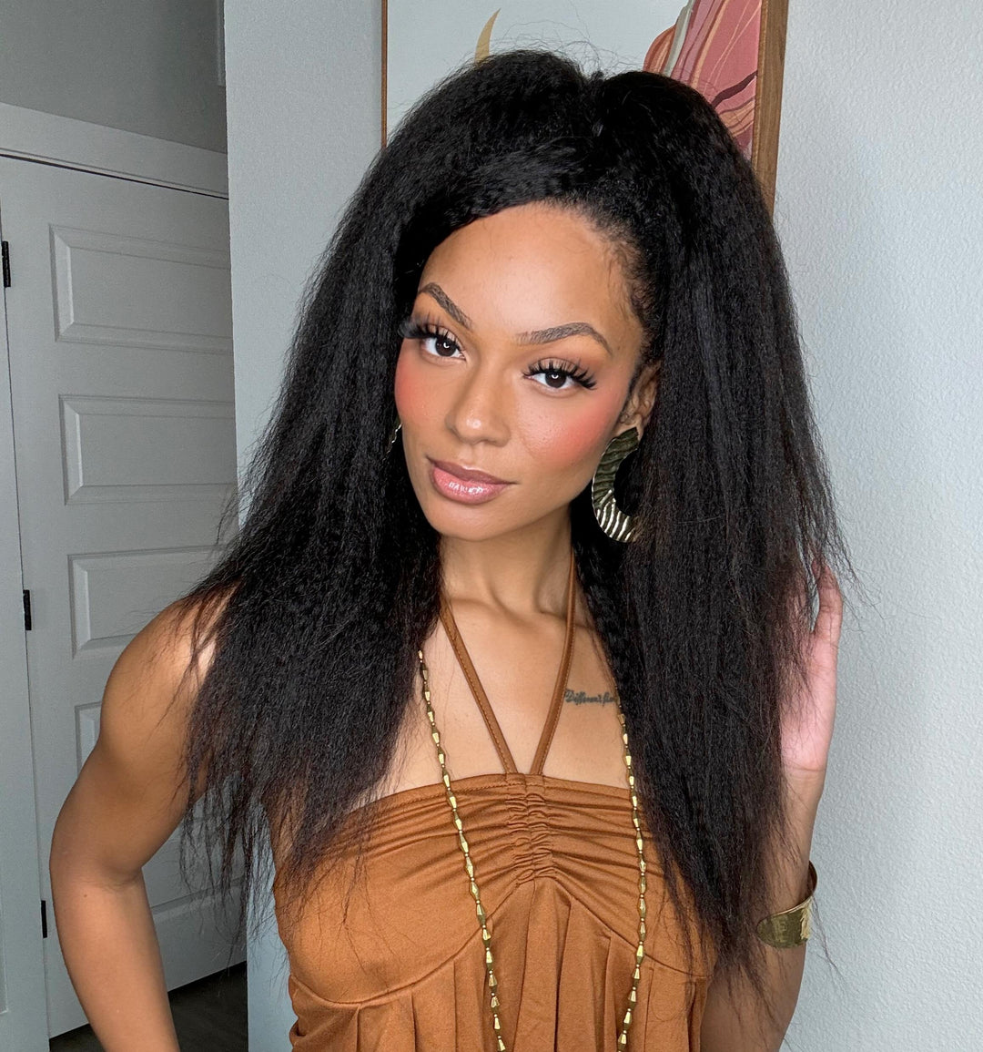 Kinky Straight Crochet Human Hair: A Blowout Look Without Daily Heat Eayonhair