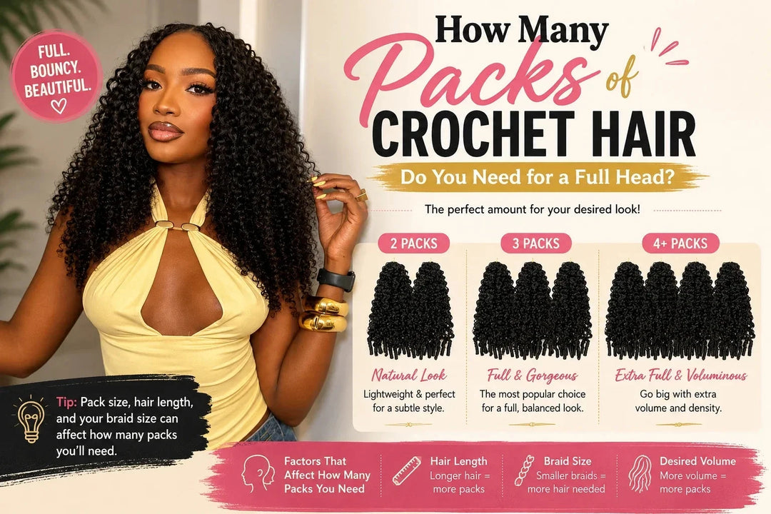 How Many Packs of Crochet Hair Do You Need for a Full Head Eayonhair