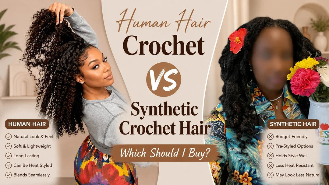 Human Hair Crochet vs Synthetic Crochet Hair: Which Should I Buy? Eayonhair