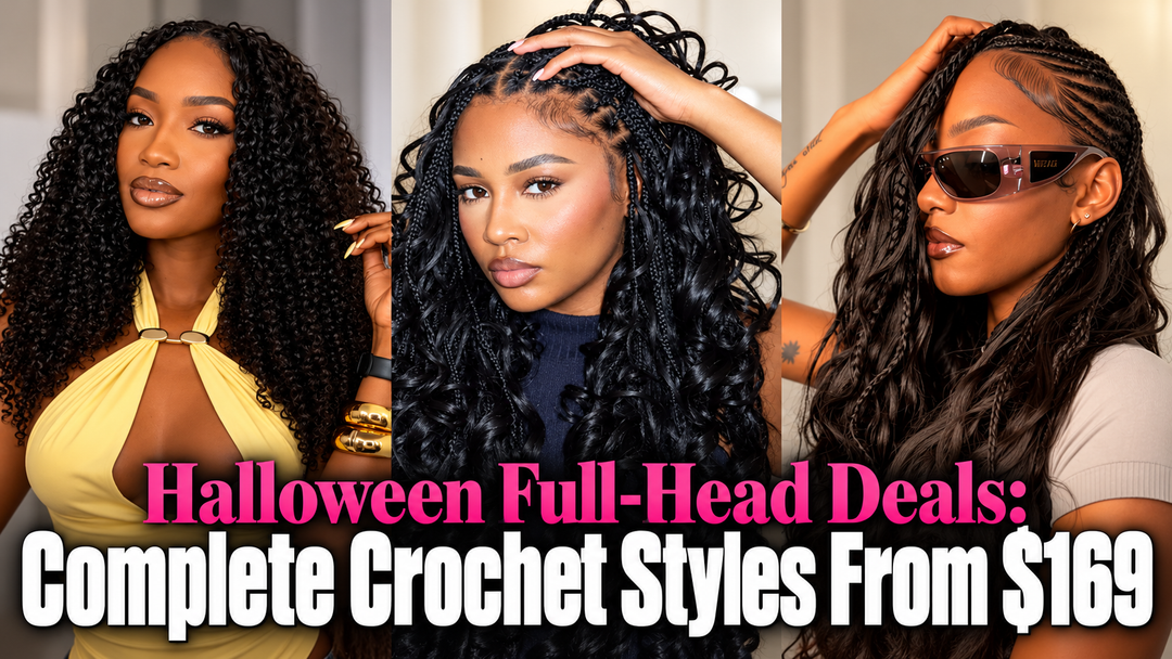 Halloween Full-Head Deals: Complete Crochet Styles From $169