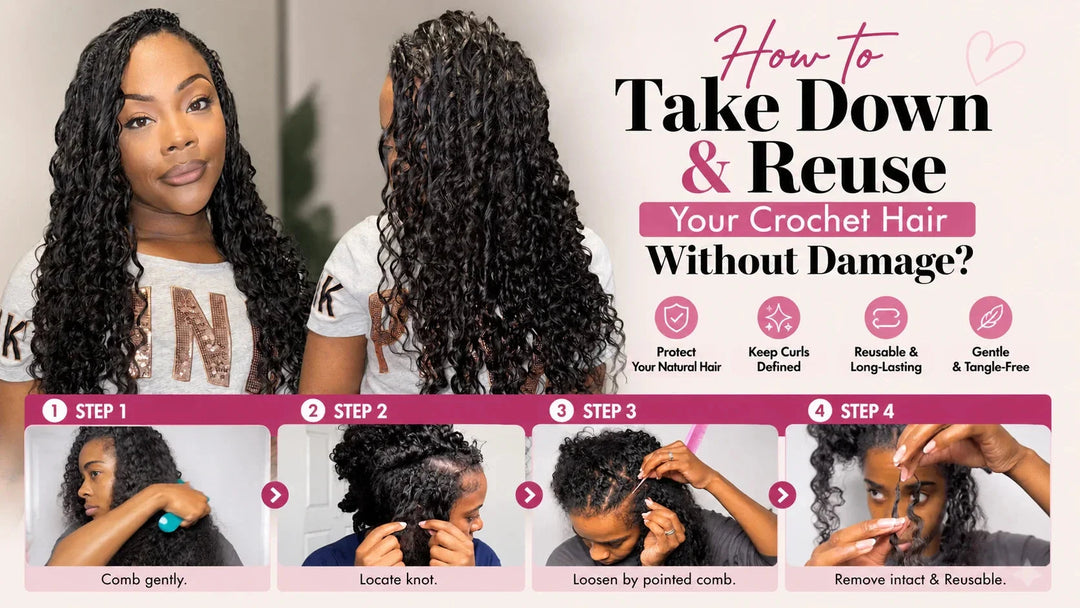How to Take Down & Reuse Your Crochet Hair Without Damage? Eayonhair