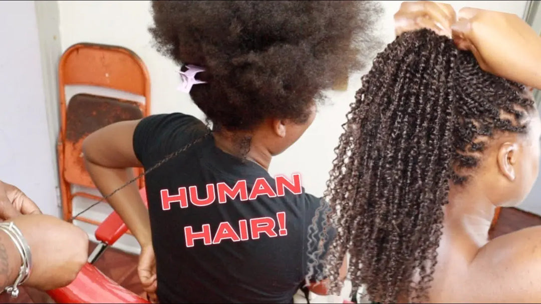 How To Do Twist Braids With Bulk Human Hair Eayonhair