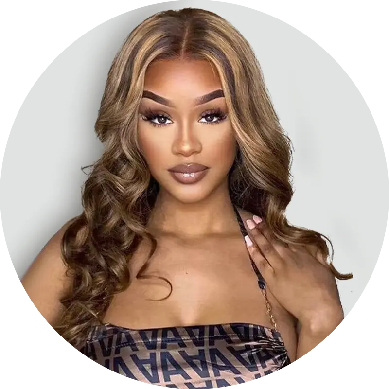 Colored & Blonde Wig