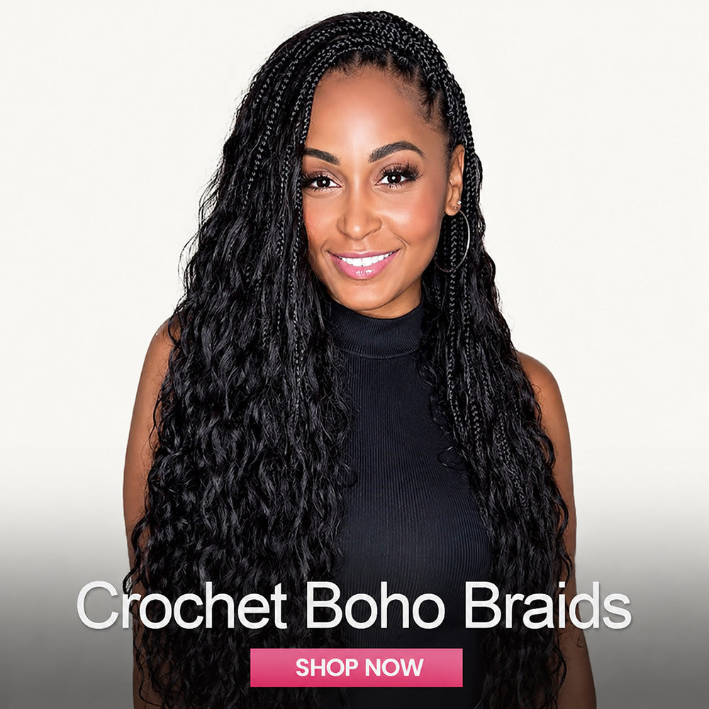 Crochet Boho Box Braids eayonhair.com