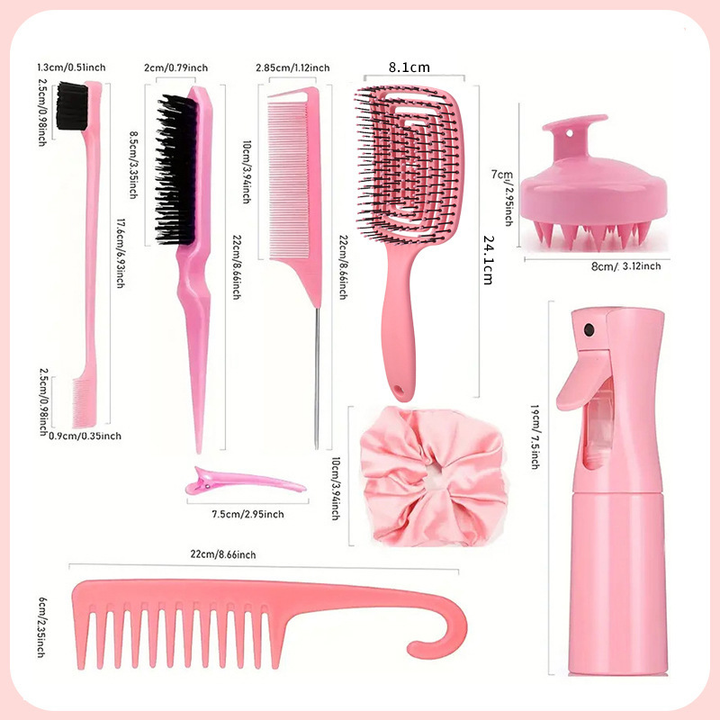 12 PCS Hair Styling Brush Set