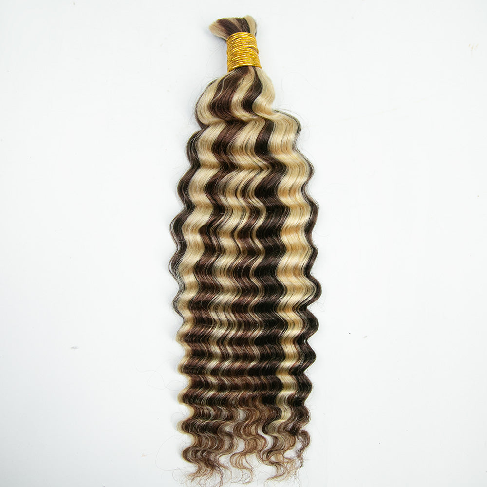 18 inch deep wave bulk hair extensions for braiding