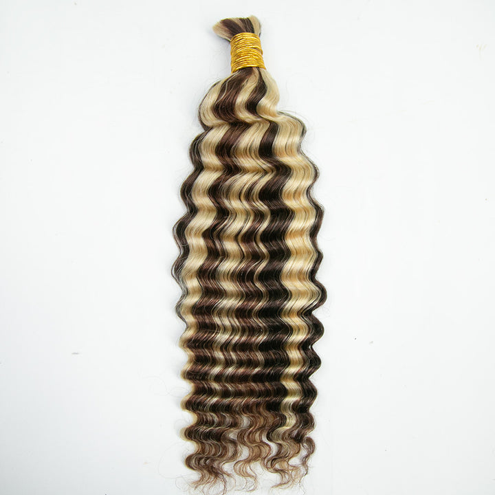 18 inch deep wave bulk hair extensions for braiding