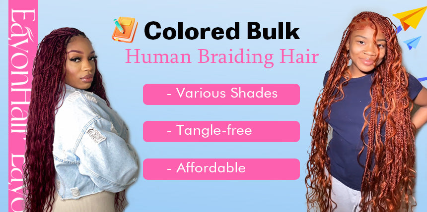 2026_graduation_season_colored_bulk_human_hair_best_for_boho_braids