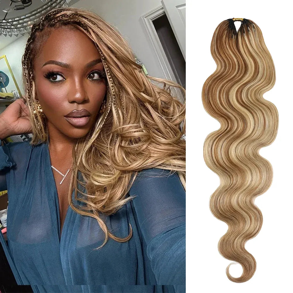 27/30/613 Blonde Body Wave Crochet Human Hair1
