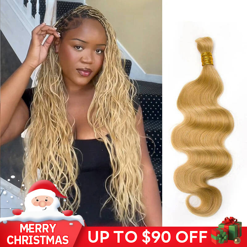 27_Honey_Blonde_Body_Wave_Double_Drawn_Human_Hair_For_Braiding_YN_2025 christmas sale