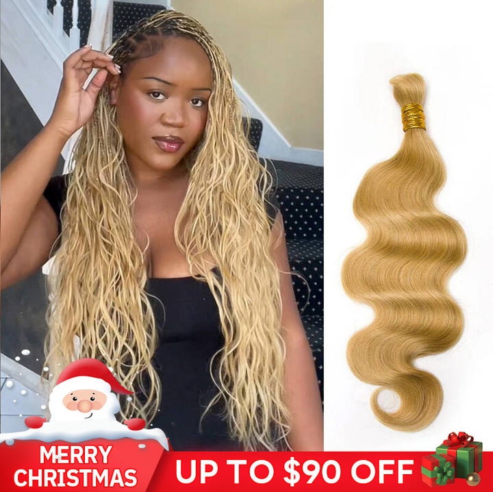 27_Honey_Blonde_Body_Wave_Double_Drawn_Human_Hair_For_Braiding_YN_2025 christmas sale