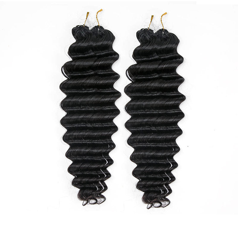 2 packs deep wave crochet hair