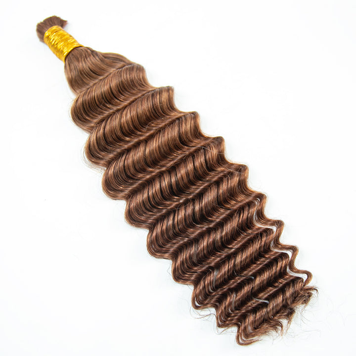 #30 brown human hair bulk braiding
