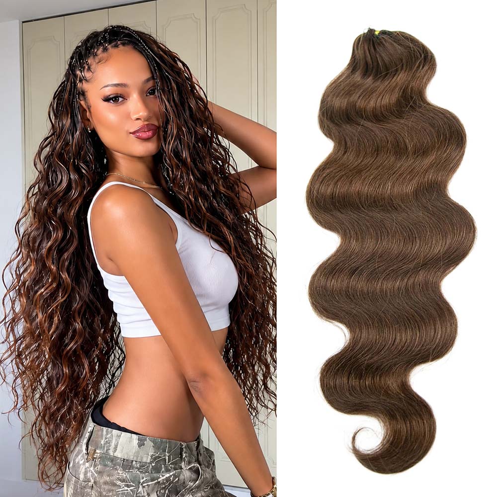4_dark_brown_body_wave_crochet_human_hair