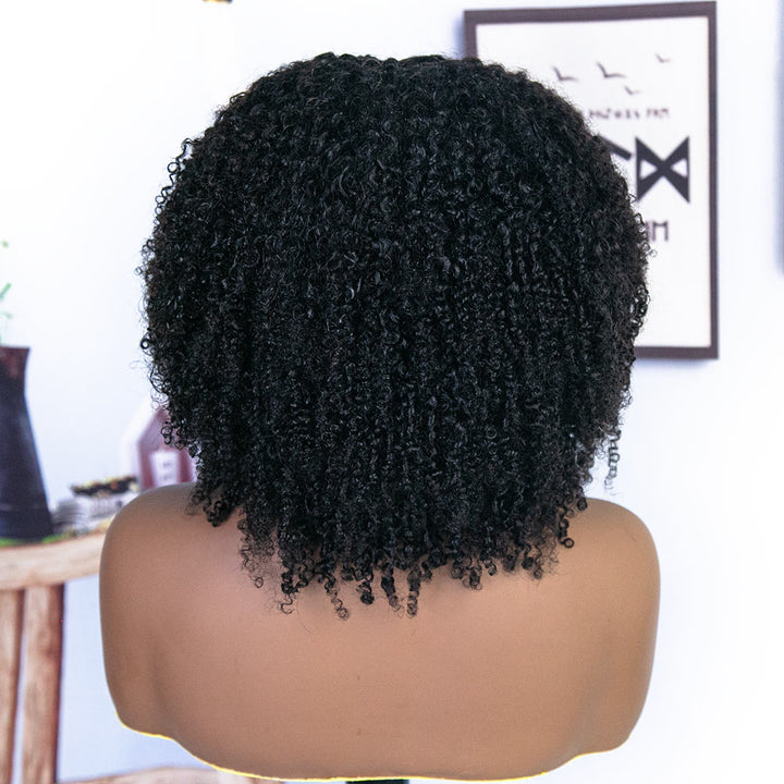 5x5 HD lace Tight Curly Human Boho Braided Wig3