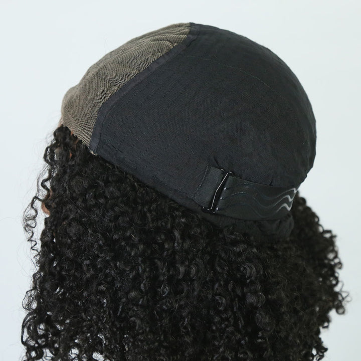 5x5 HD lace Tight Curly Human Boho Braided Wig6