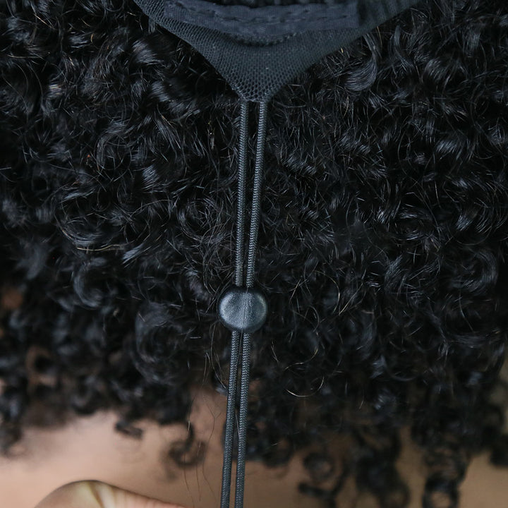 5x5 HD lace Tight Curly Human Boho Braided Wig9