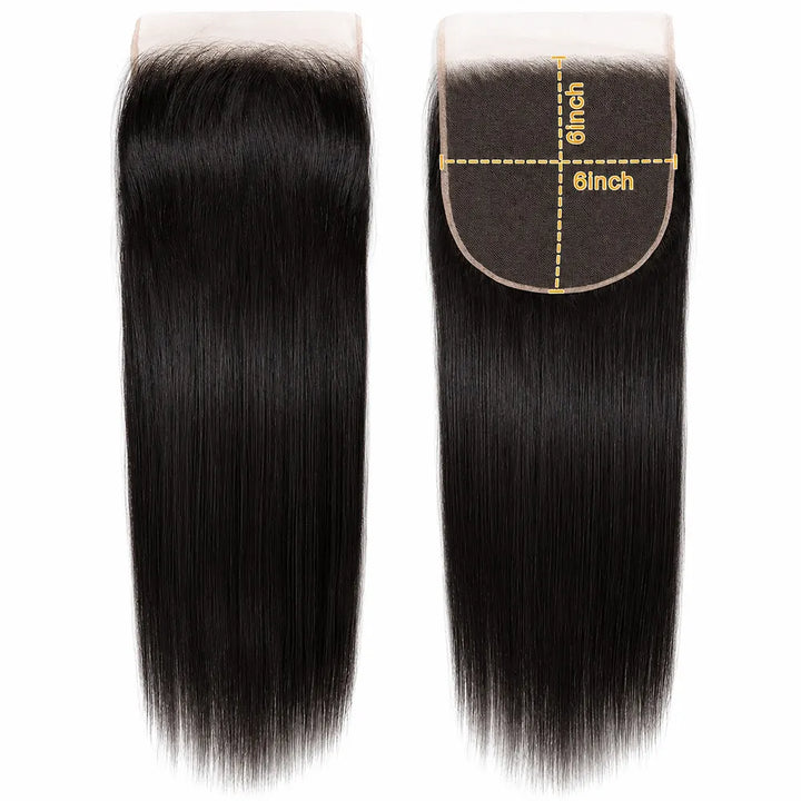 6x6_HD_lace_closure_straight_human_hair