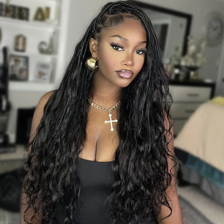 human hair crochet boho locs