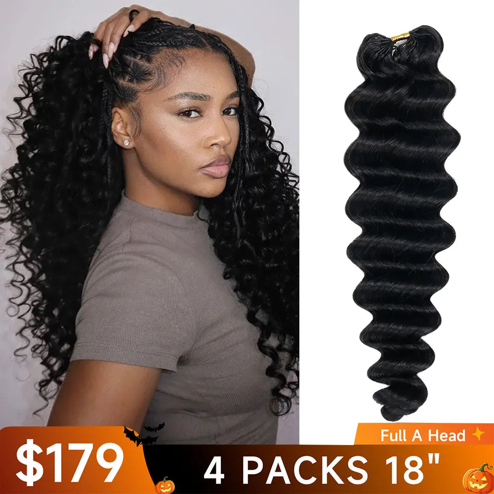 Beginner Friendly Loose Deep Wave Crochet Human Hair Extensions2