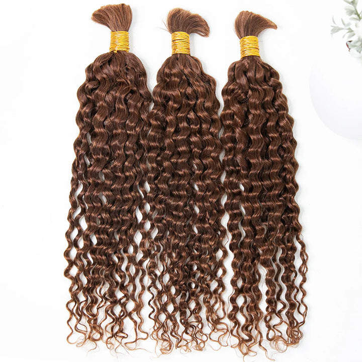 Bulk Human Hair For Braiding #27/ #30/ #4 Spanish Curly