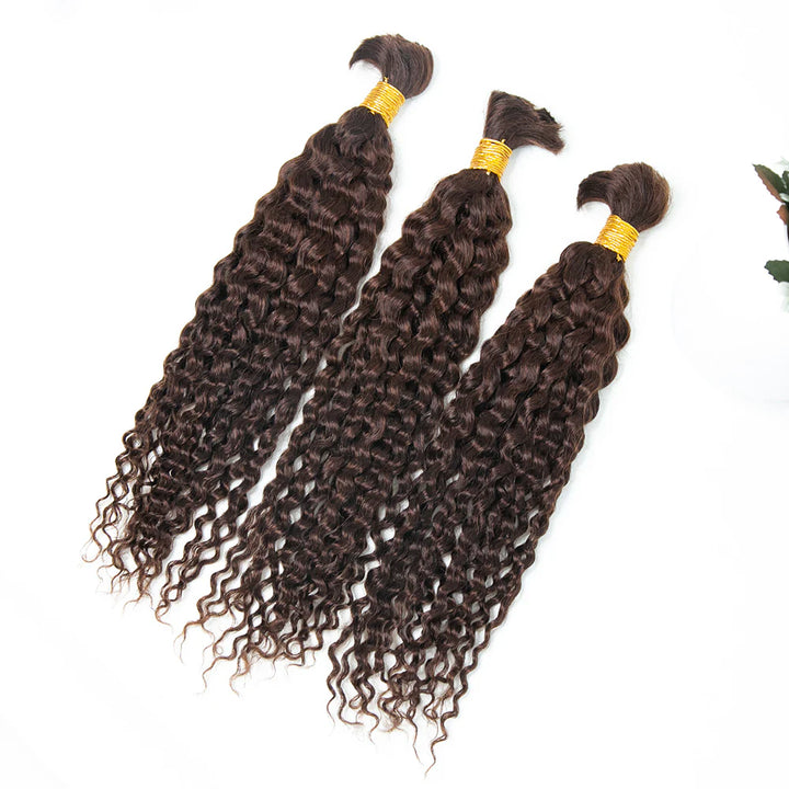 Bulk Human Hair For Braiding #27/ #30/ #4 Spanish Curly