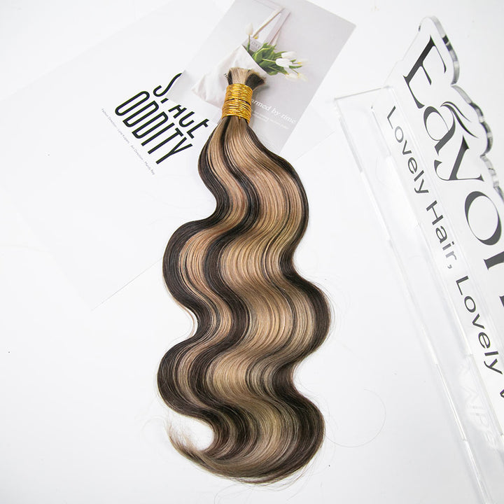 Bulk Human Hair For Braiding #D4/27 Body Wave