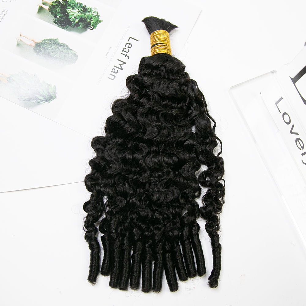 Bulk Human Hair For Braiding Water Curly