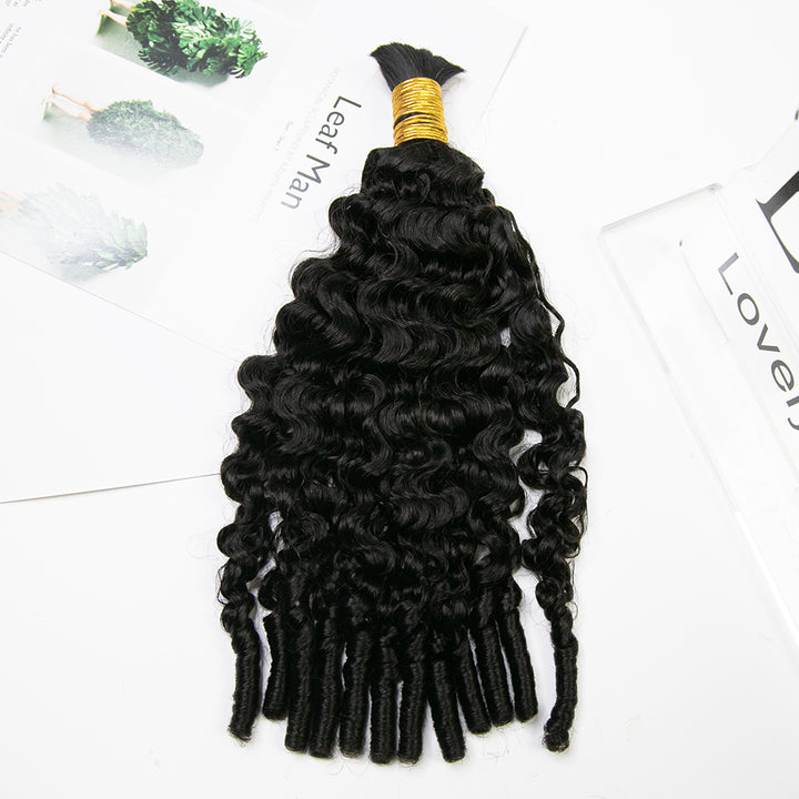 Bulk Human Hair For Braiding Water Curly