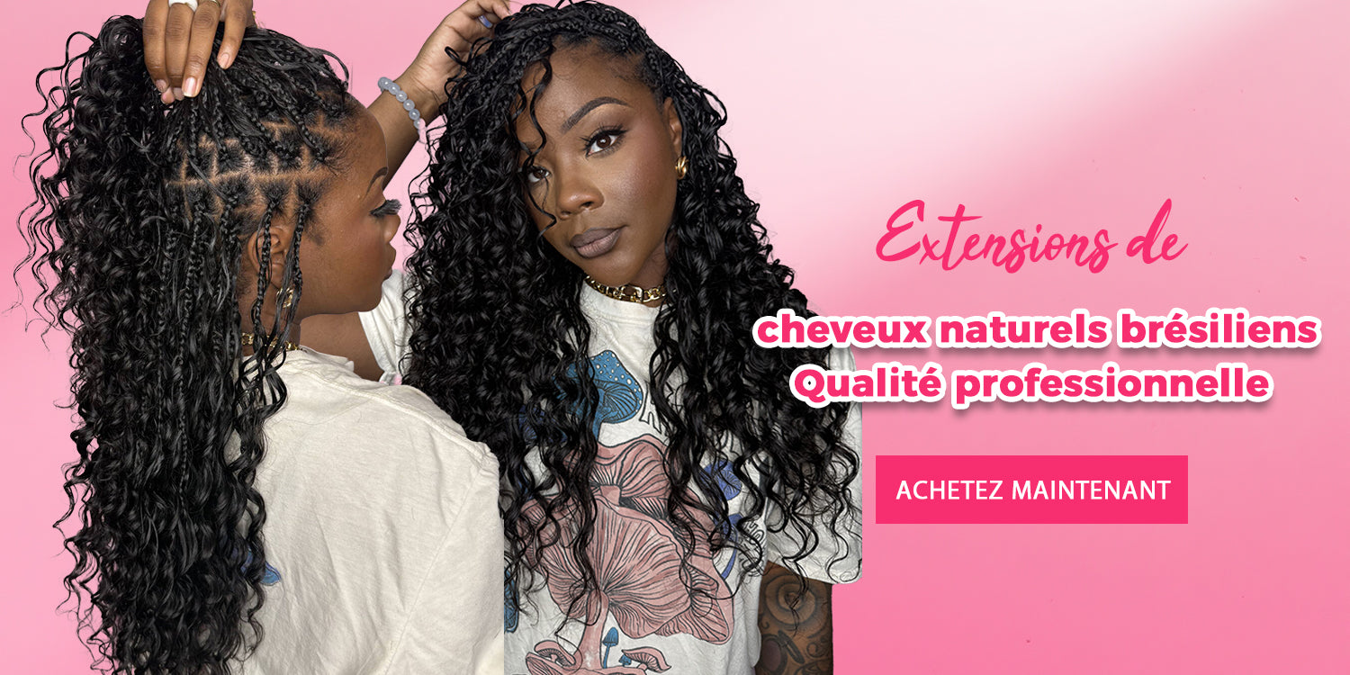 Cheveux humains à tresser en vrac