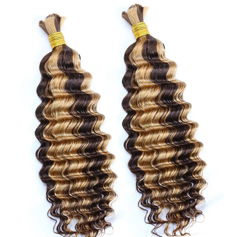 Bulk Human Hair For Braiding #D4/27 Deep Wave - Eayonhair – Eayonhair